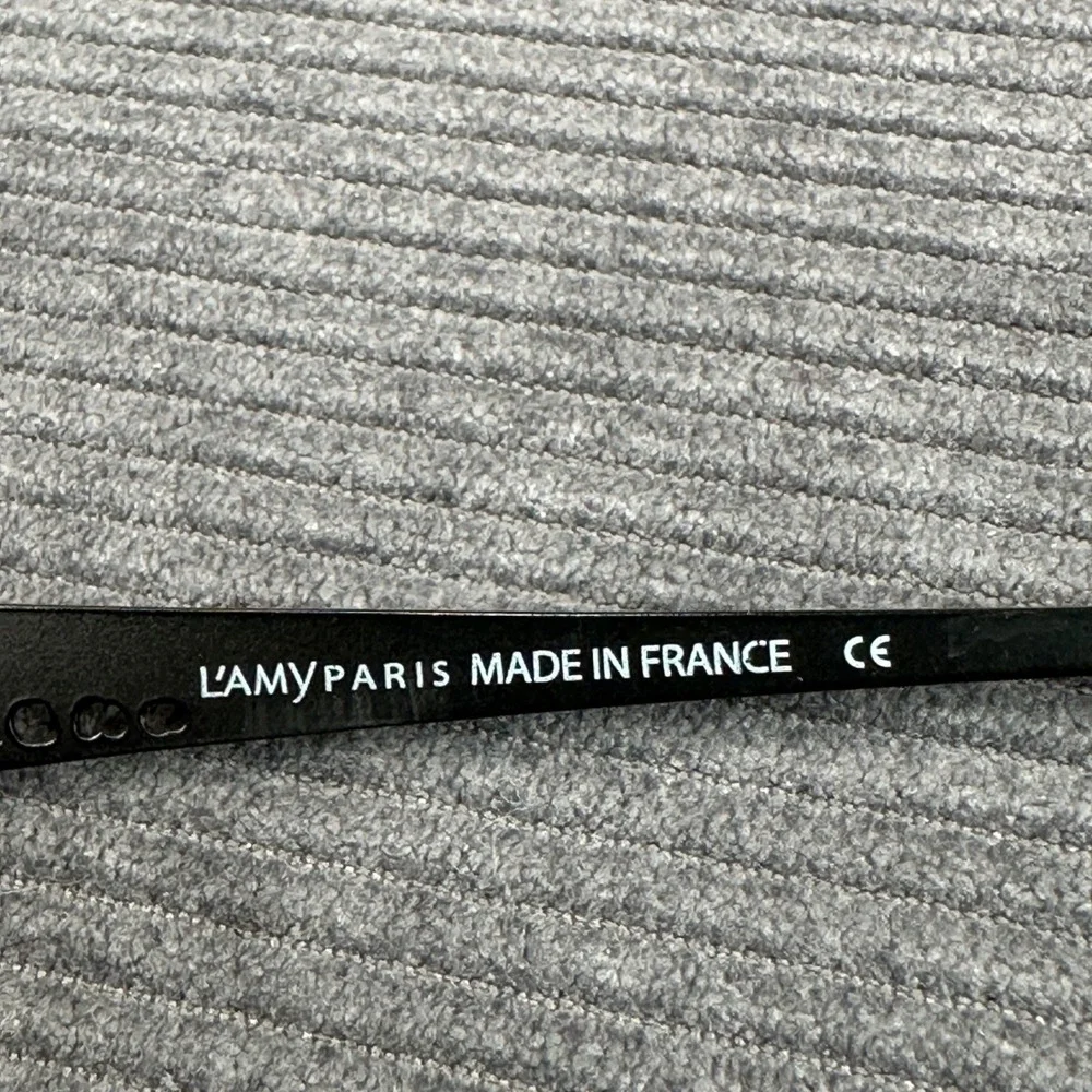 L'Amy Paris Elaina C01 Black Metal Eyeglass Frames Made in France 53-16-140